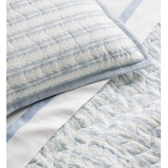Serena and Lily Oceana Euro Sham Sky/light blue 1 - Picture 3 of 8